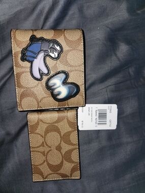 Coach XDisney Signature Canvas Bifold Wallet